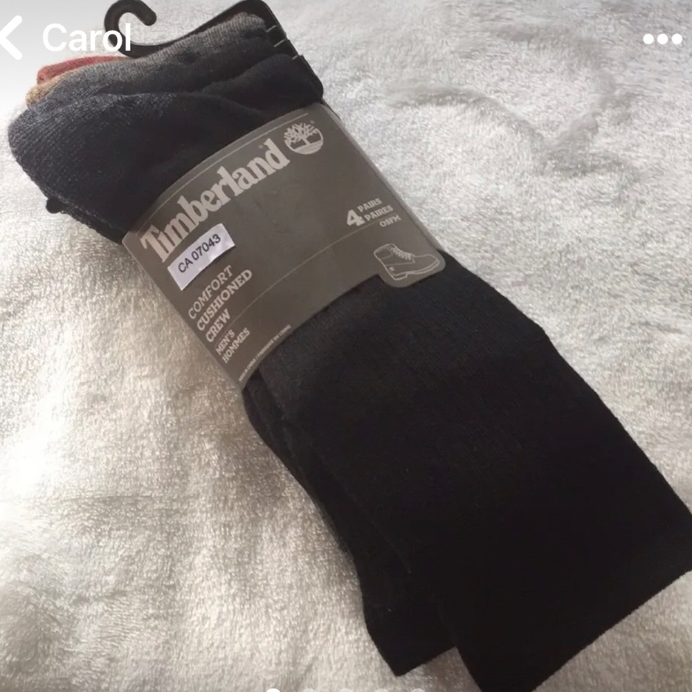 Timberland mens 4pk socks.